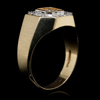 14K Yellow Gold Estate Diamond Ring