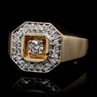 14K Yellow Gold Estate Diamond Ring