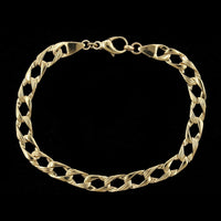14K Yellow Gold Estate Open Link Bracelet