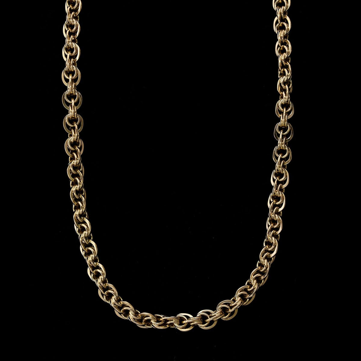 14K Yellow Gold Estate Pocket Watch Chain