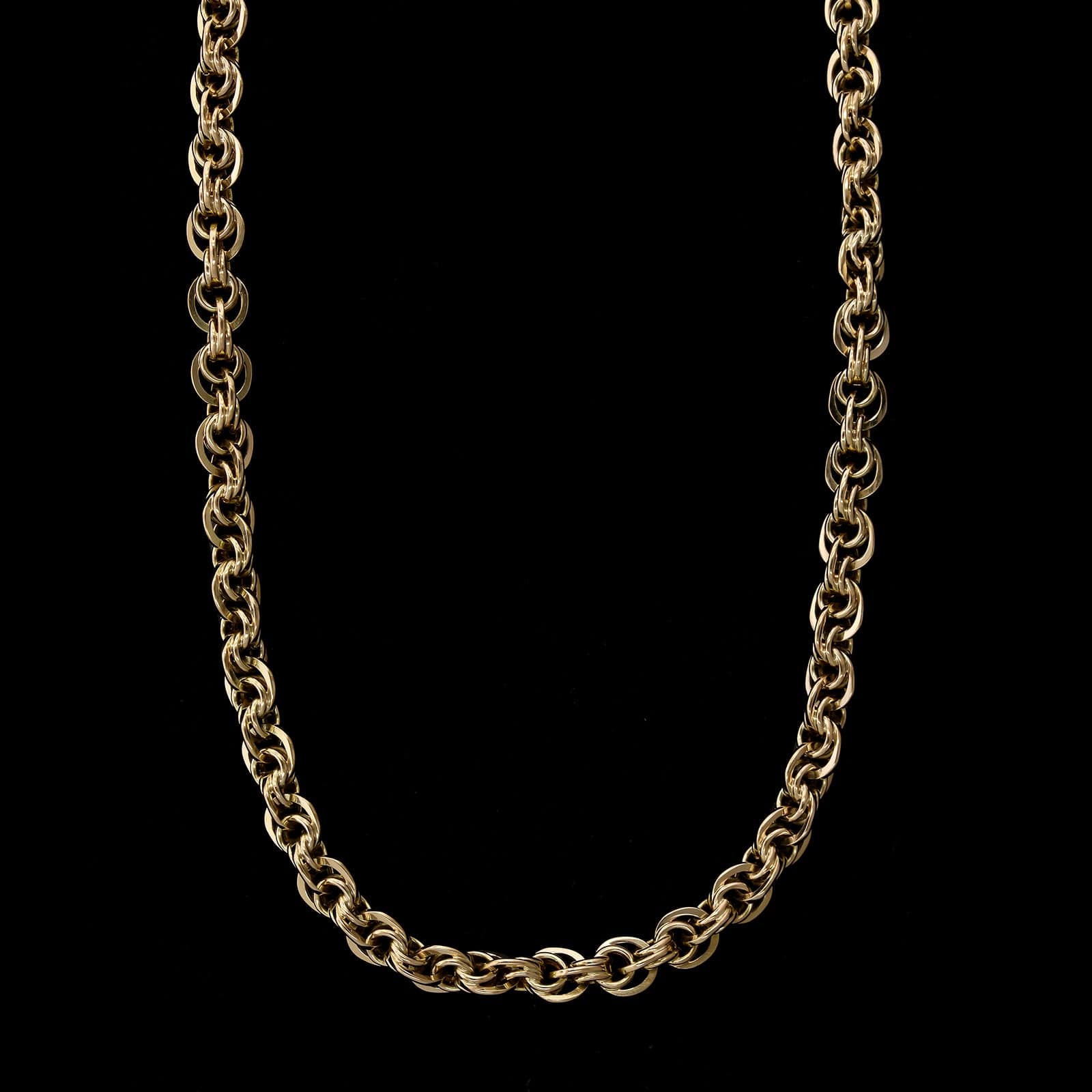 14K Yellow Gold Estate Pocket Watch Chain