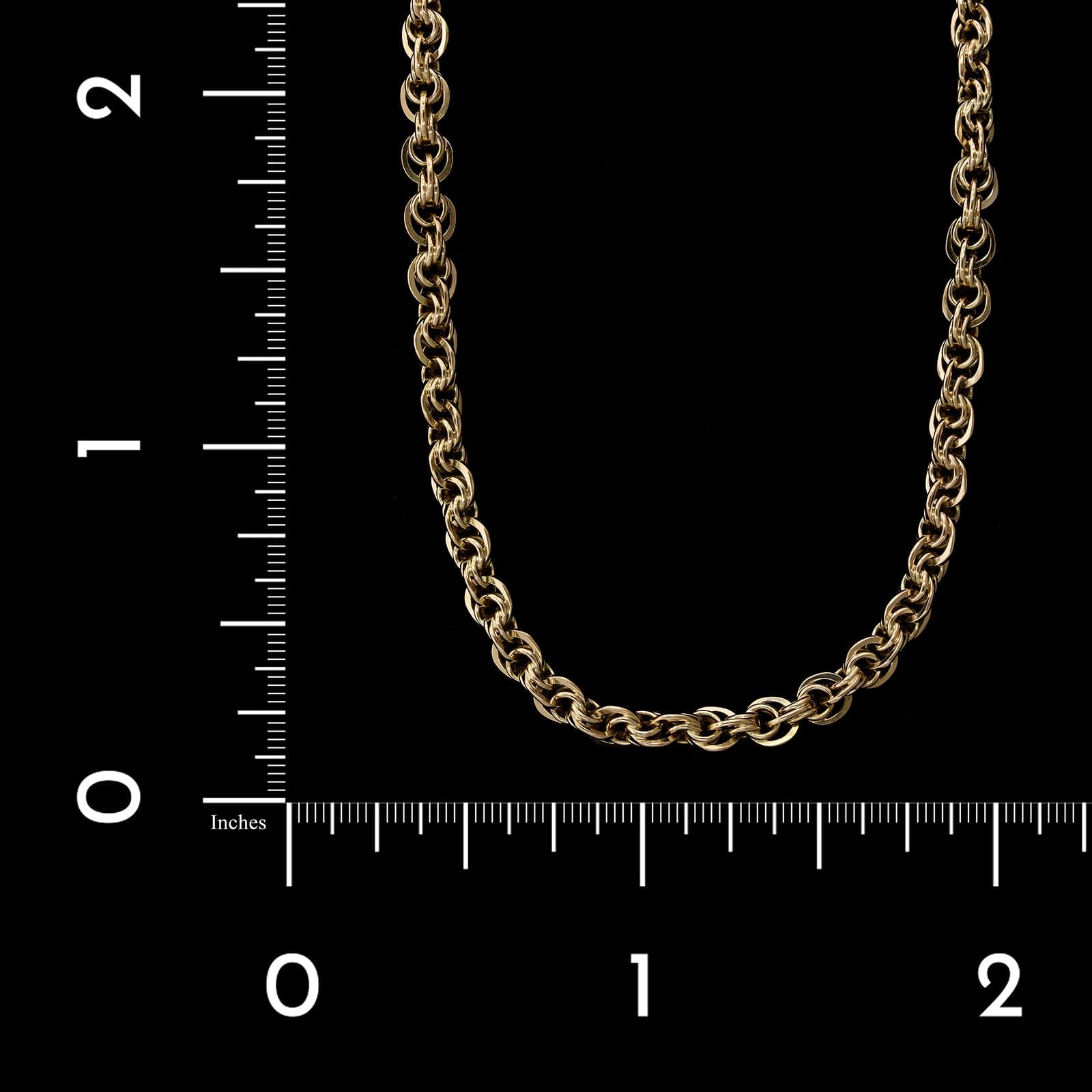 14K Yellow Gold Estate Pocket Watch Chain