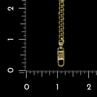 18K Yellow Gold Estate Curb Link Bracelet