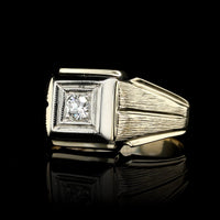 14K Two-Tone Gold Estate Diamond Ring