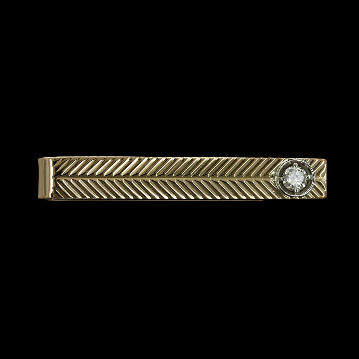 Larter & Sons 14K Two-Tone Gold Estate Tie Bar