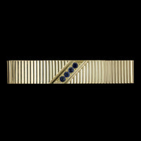 Tiffany & Co. 14K Yellow Gold Estate Sapphire Tie Bar