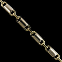 14K Two-tone Gold Estate Fancy Link Bracelet