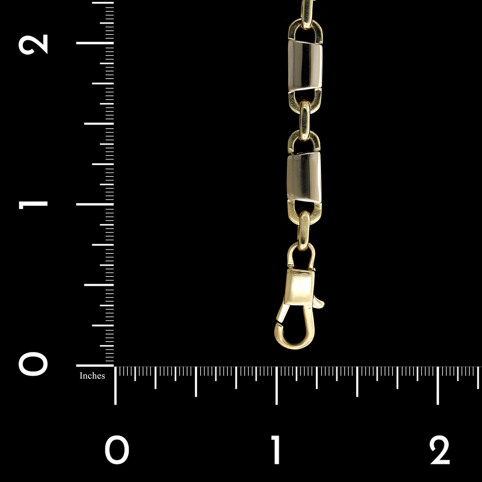 14K Two-tone Gold Estate Fancy Link Bracelet