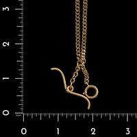 Antique Piekes 14K Yellow Gold Estate Double Albert Pocket Watch Chain