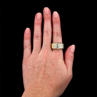 18K Yellow Gold Estate Diamond Ring