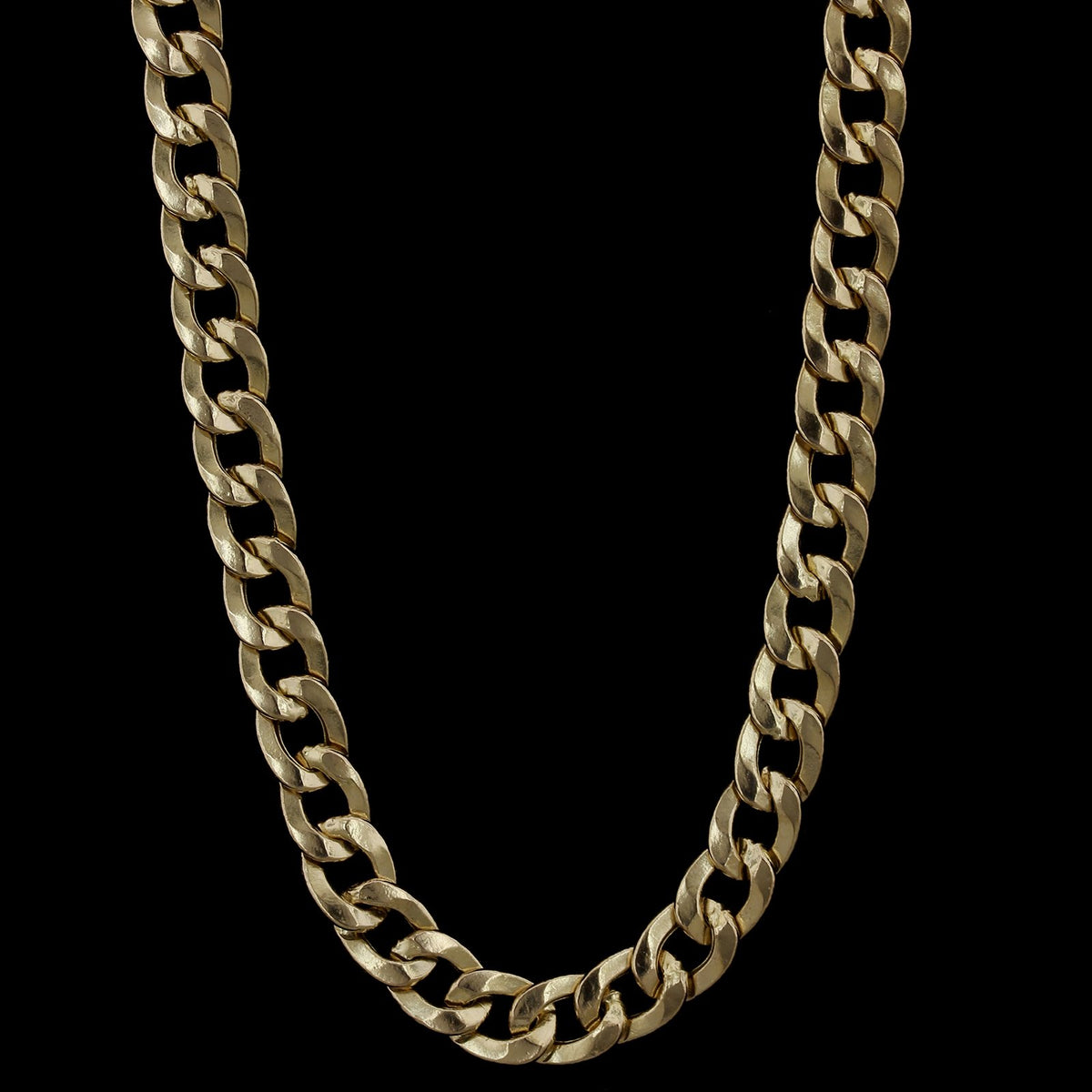 14K Yellow Gold Estate Curb Link Chain