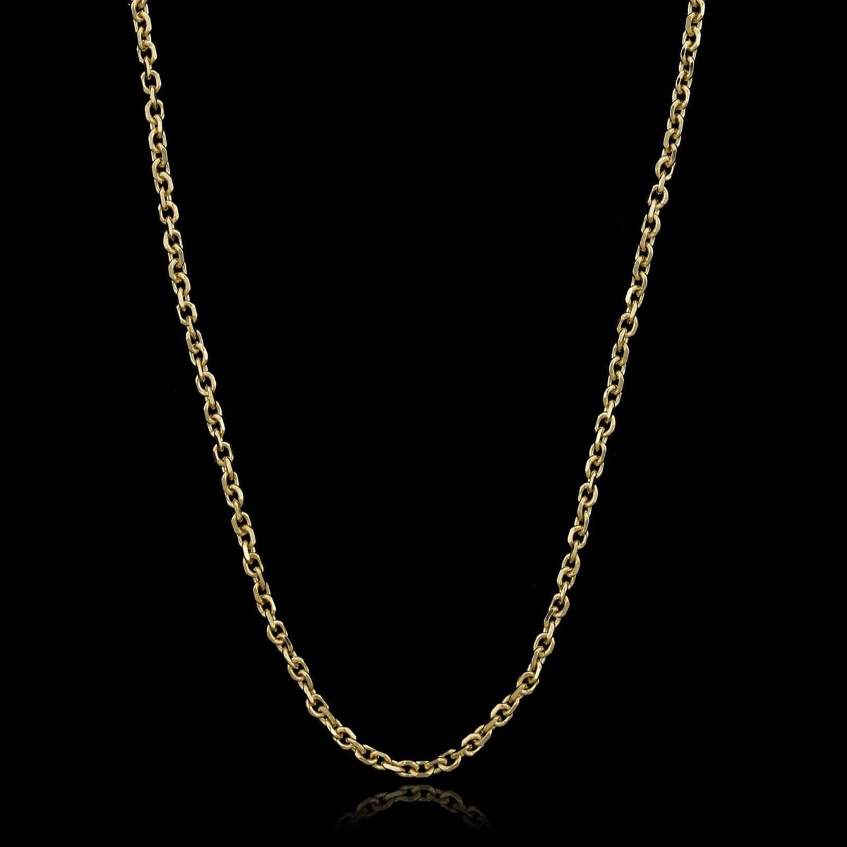 14K Yellow Gold Estate Cable Link Chain
