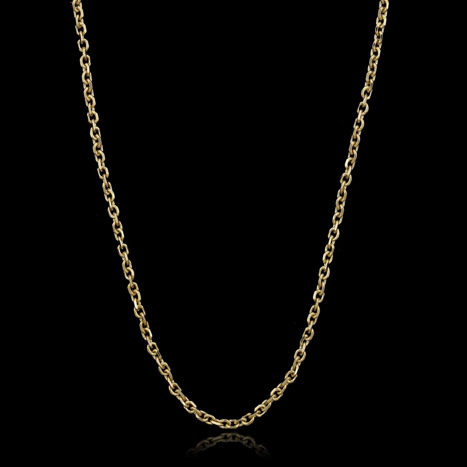 14K Yellow Gold Estate Cable Link Chain