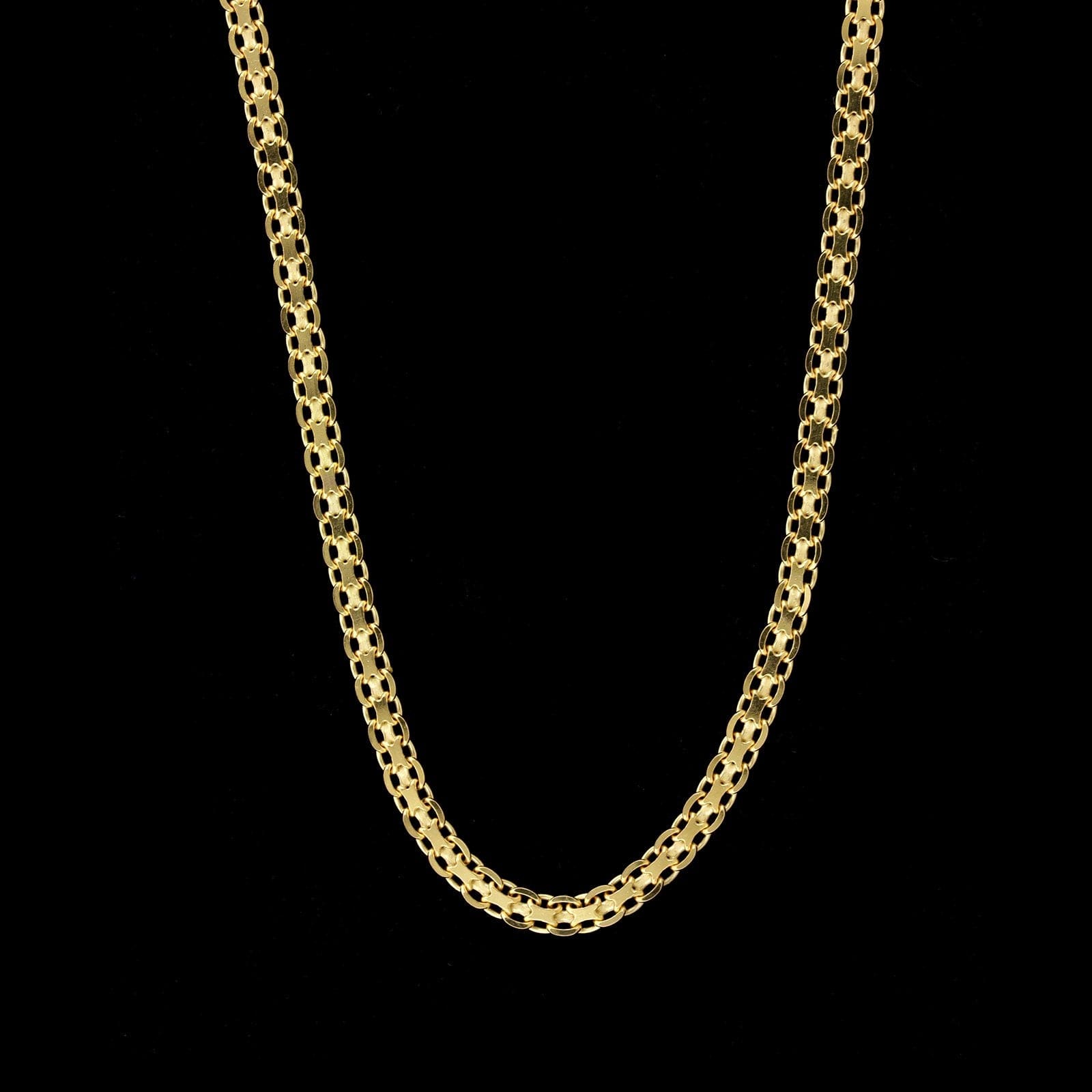 14K Yellow Gold Estate Bismark Chain