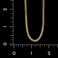 14K Yellow Gold Estate Bismark Chain