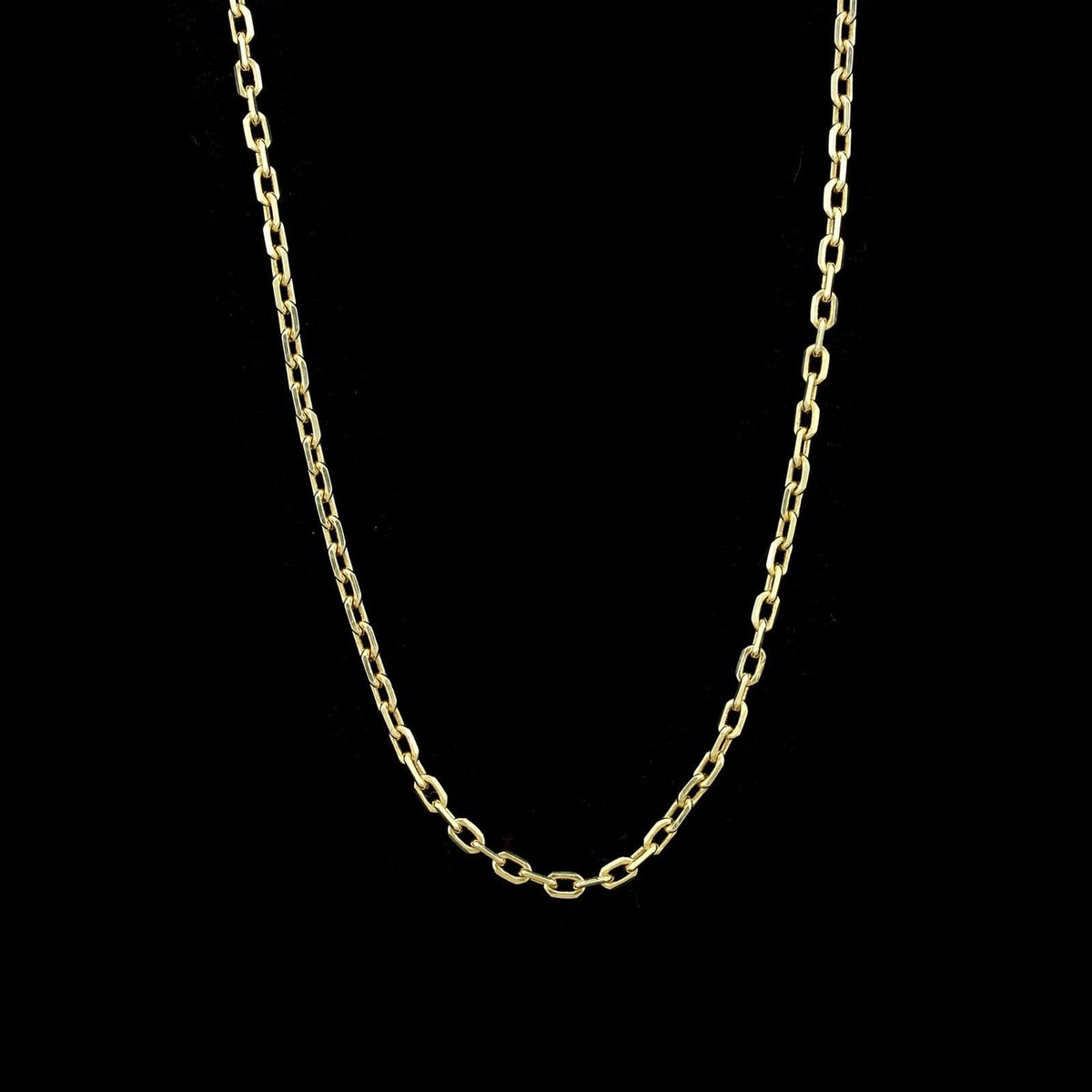 14K Yellow Gold Estate Oval Link Chain