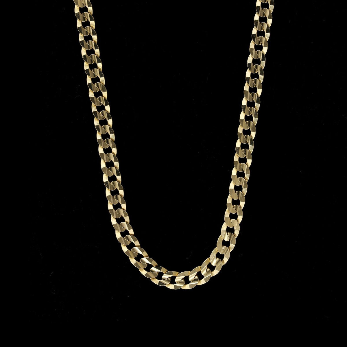 14K Yellow Gold Curb Link Chain