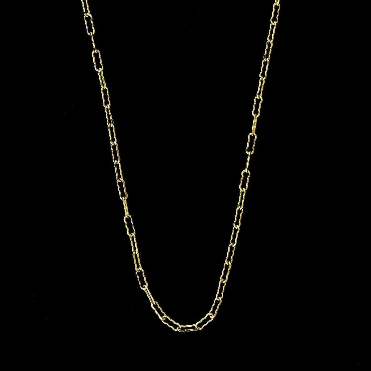 14K Yellow Gold Estate Paperclip Link Chain