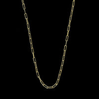 14K Yellow Gold Estate Paperclip Link Chain