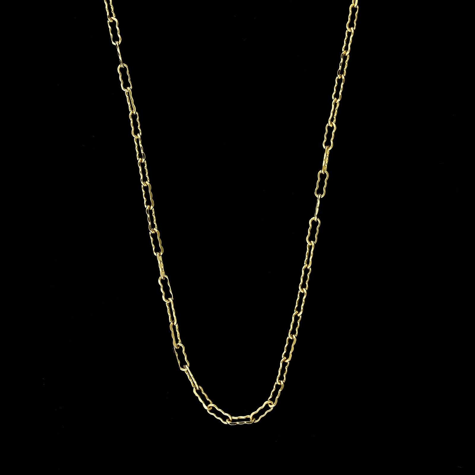 14K Yellow Gold Estate Paperclip Link Chain