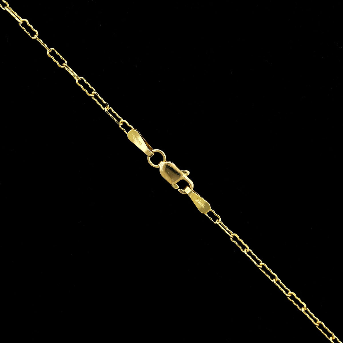 14K Yellow Gold Estate Paperclip Link Chain