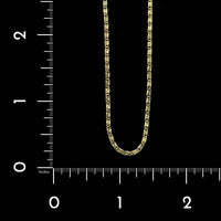18K Yellow Gold Estate Scroll Link Chain
