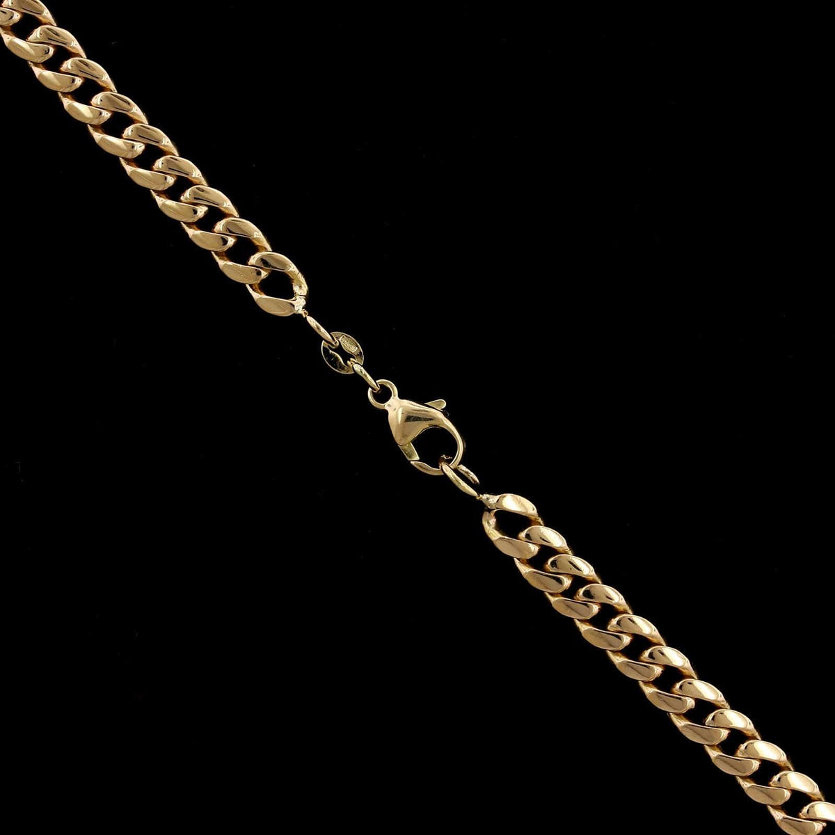 18K Yellow Gold Estate Curb Link Chain
