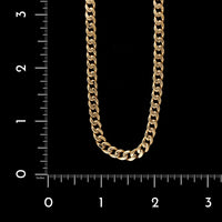 18K Yellow Gold Estate Curb Link Chain