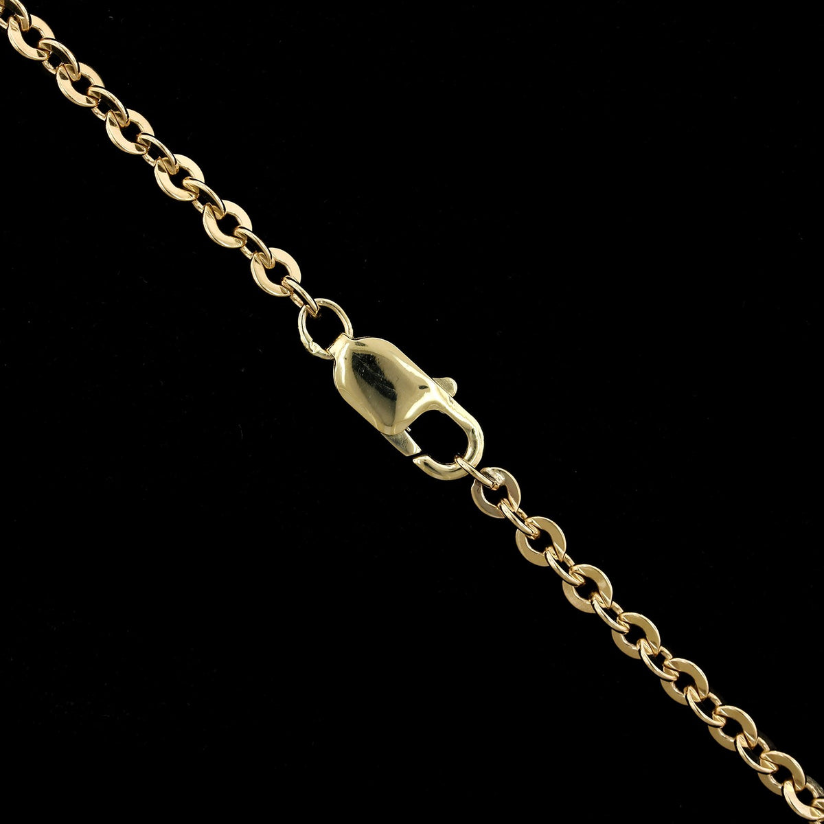 14K Yellow Gold Estate Oval Link Chain