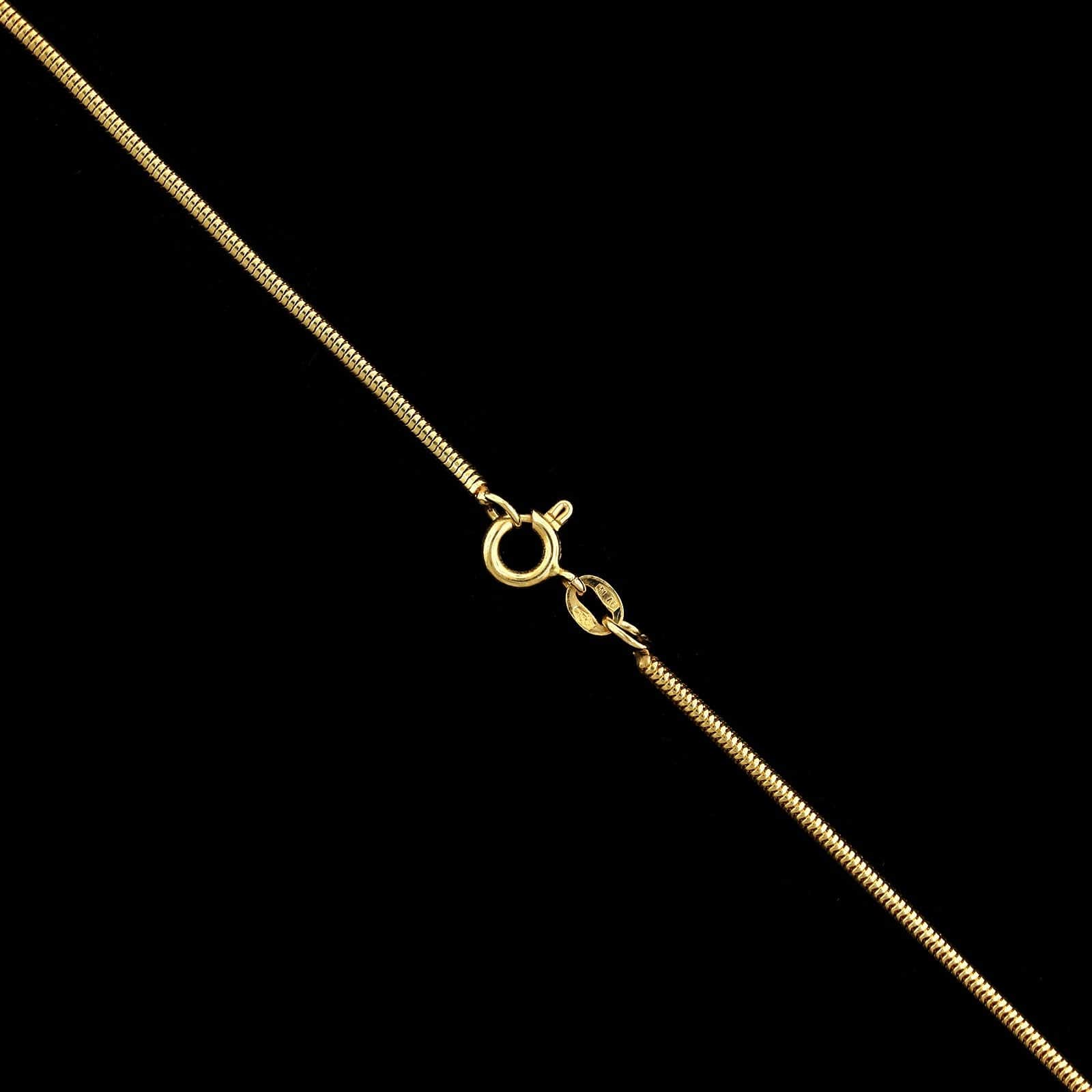 18K Yellow Gold Estate Snake Link Chain