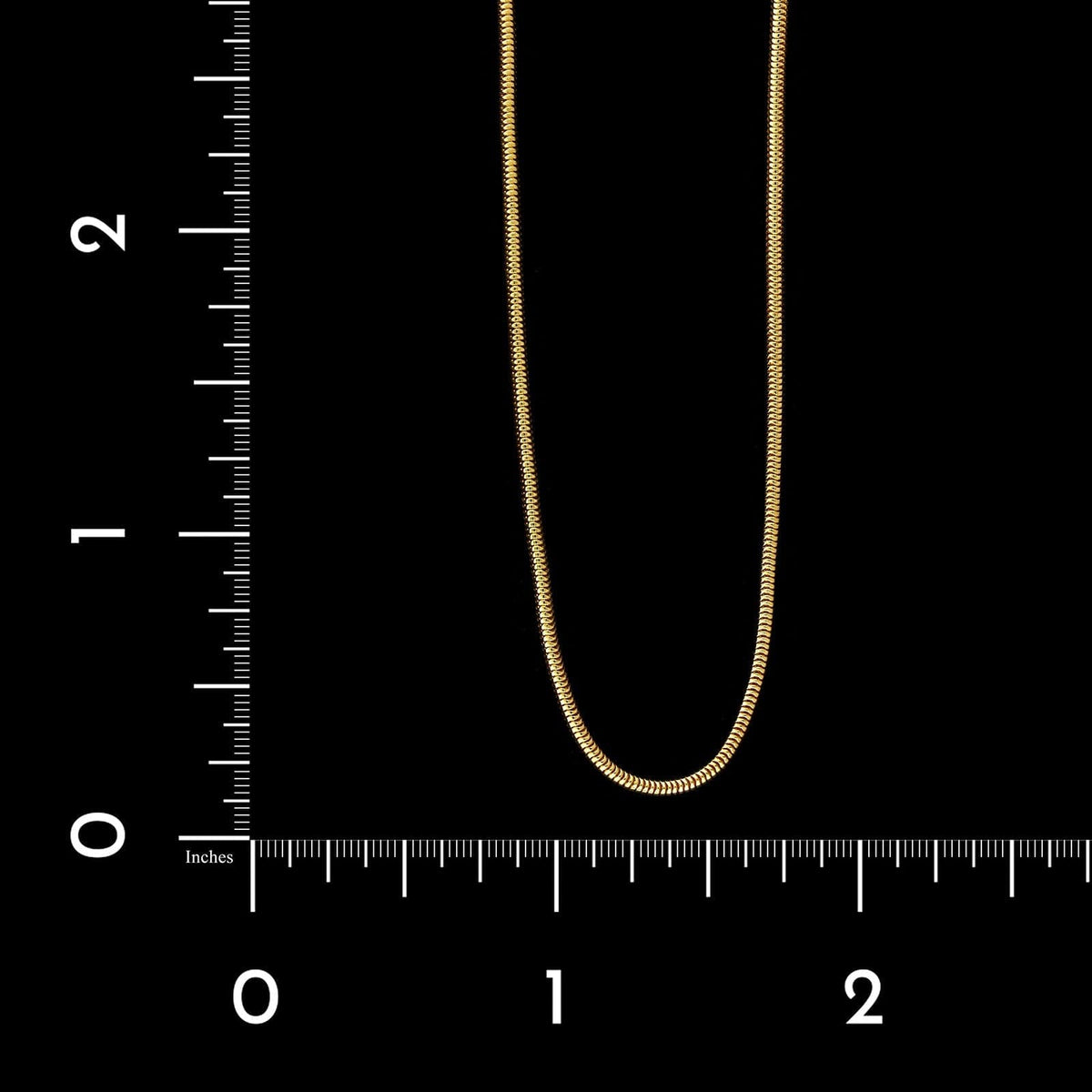 18K Yellow Gold Estate Snake Link Chain