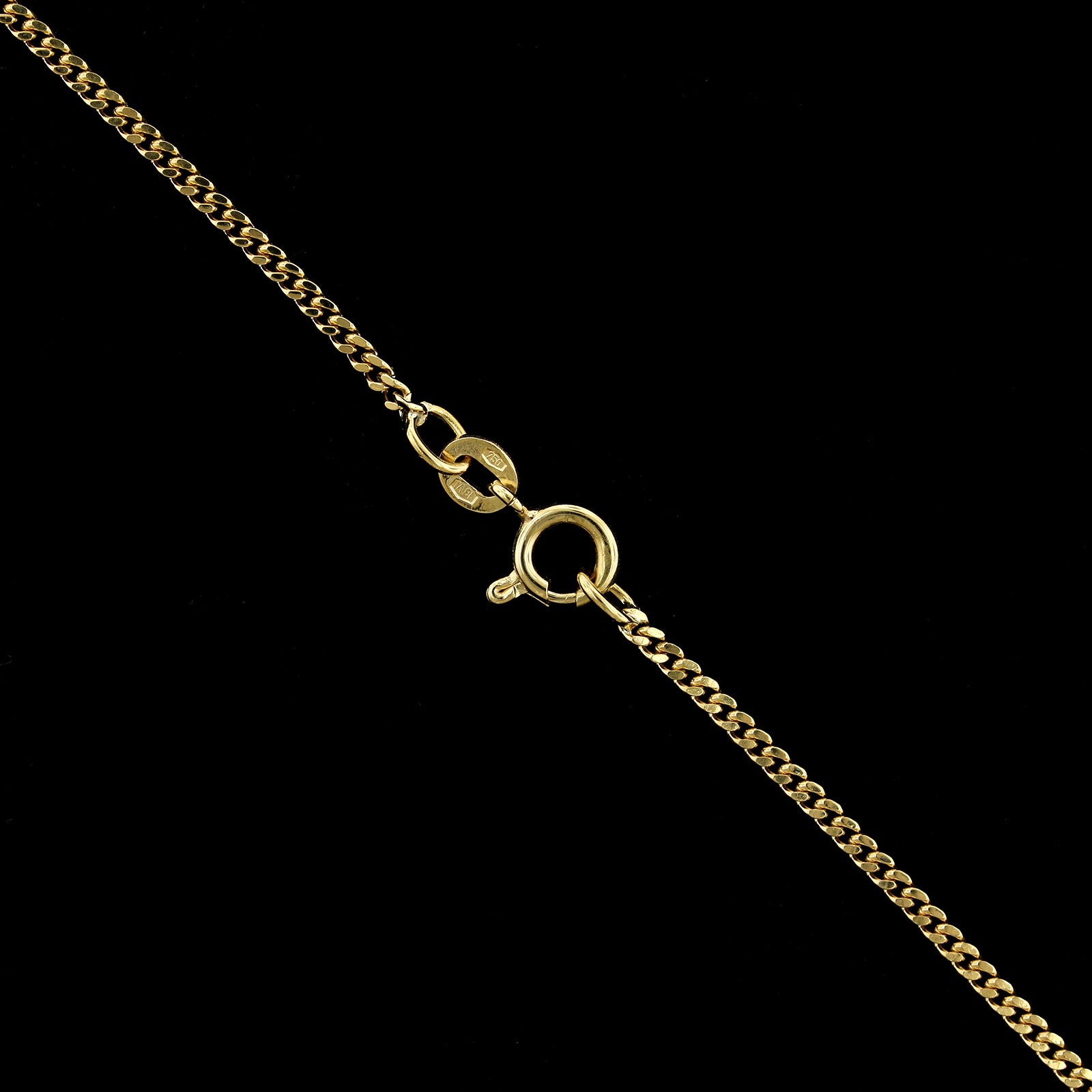 18K Yellow Gold Estate Curb Link Chain