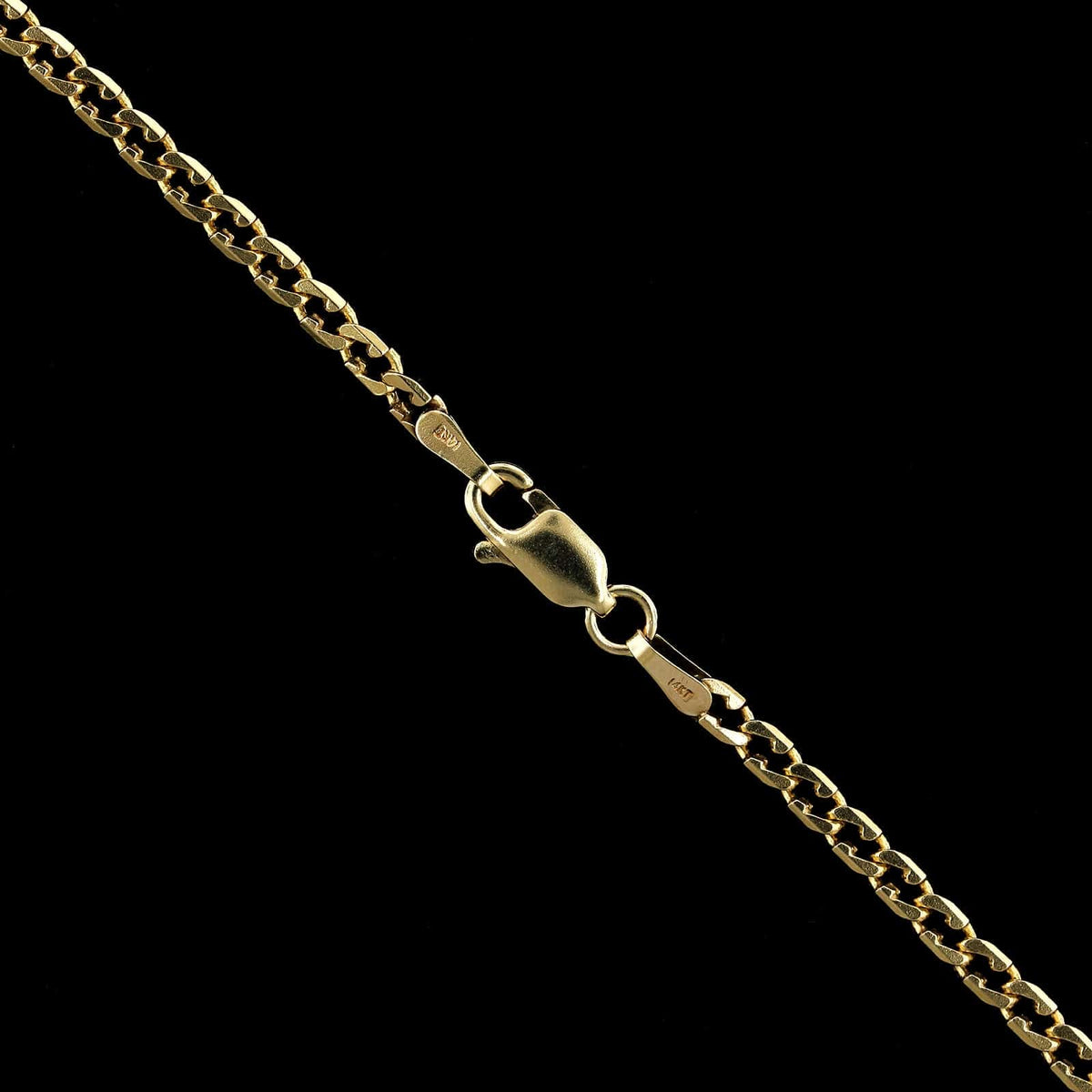 14K Yellow Gold Estate Fancy Link Chain