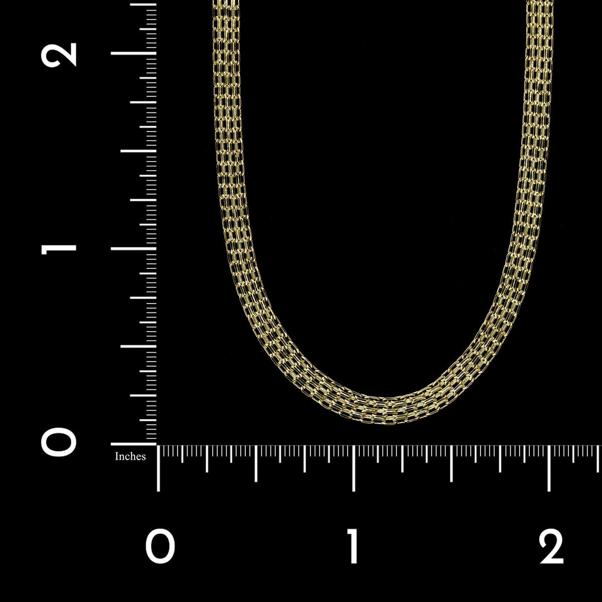 14K Yellow Gold Estate Bismark Link Chain