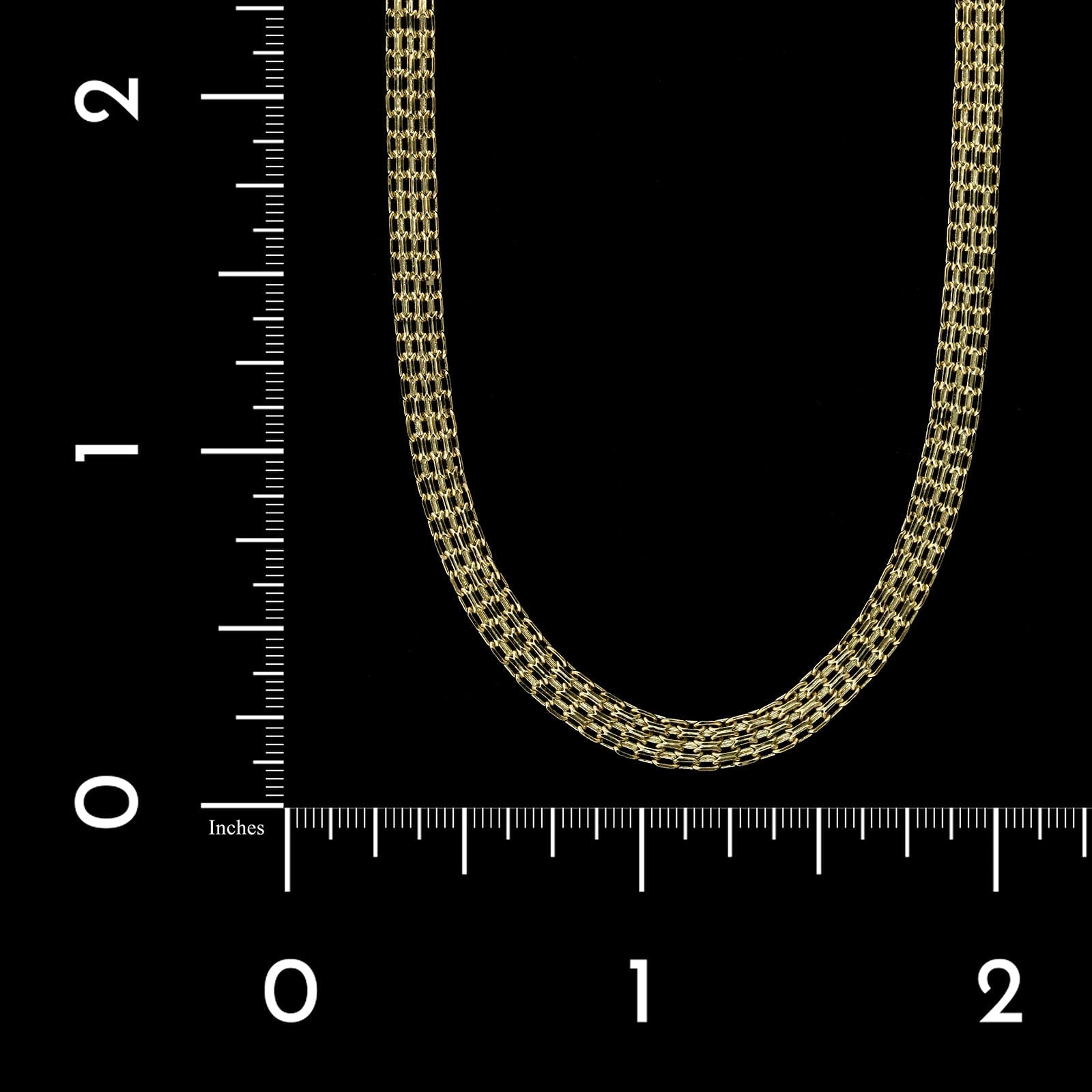 14K Yellow Gold Estate Bismark Link Chain
