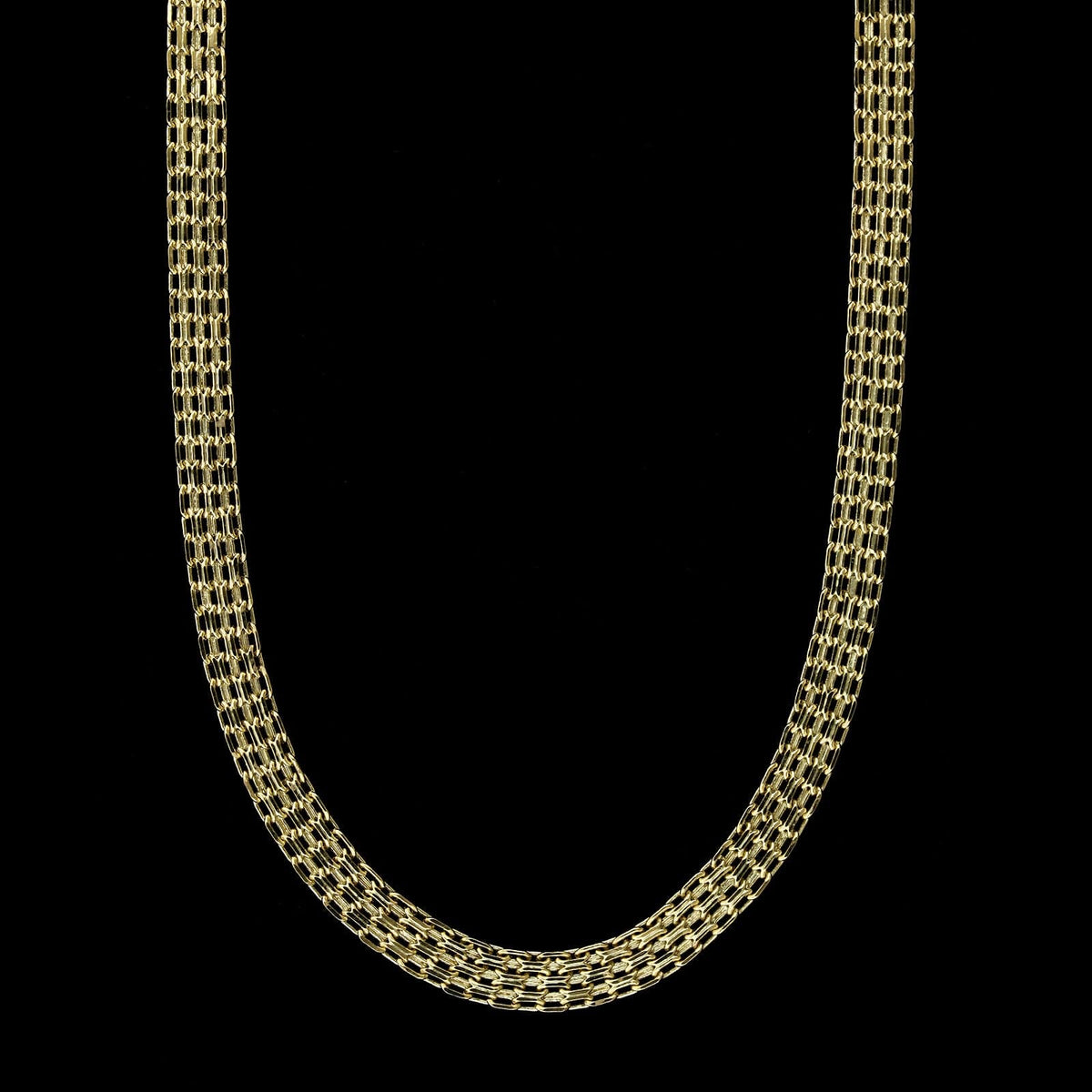 14K Yellow Gold Estate Bismark Link Chain
