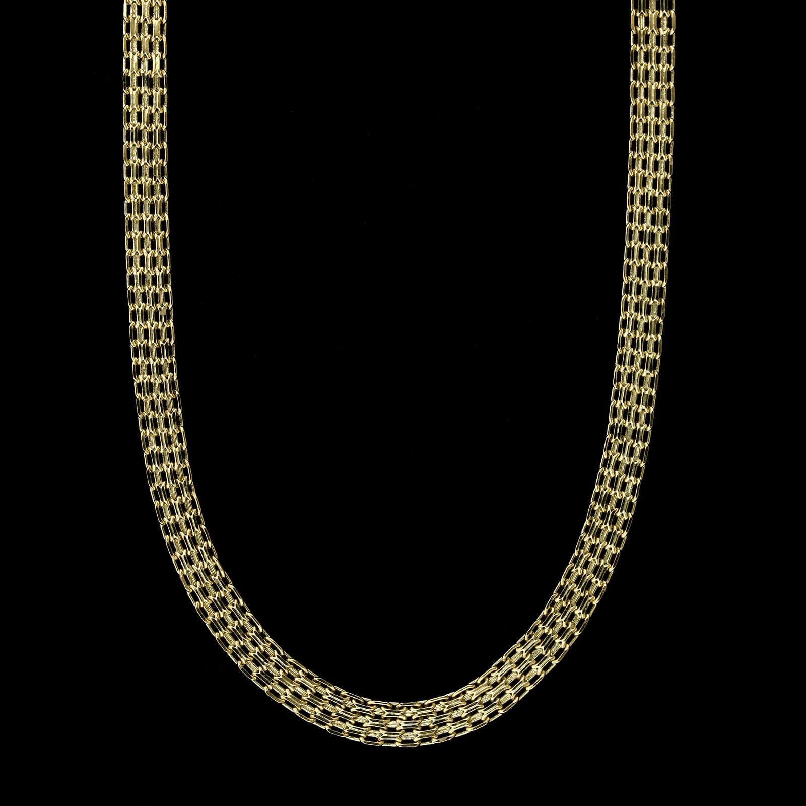 14K Yellow Gold Estate Bismark Link Chain