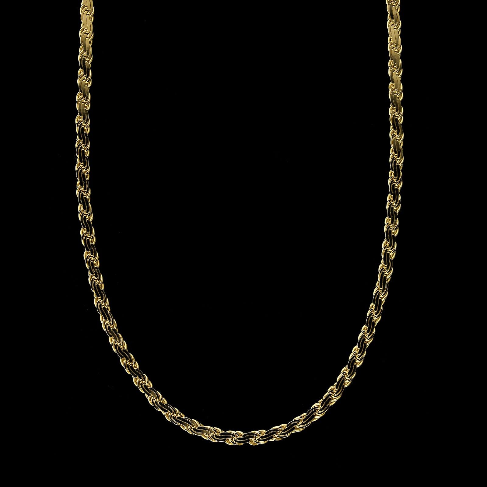 14K Yellow Gold Estate Fancy Link Chain