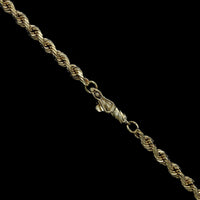 14K Yellow Gold Estate Diamond Cut Rope Chain, 14k yellow gold, Long's Jewelers