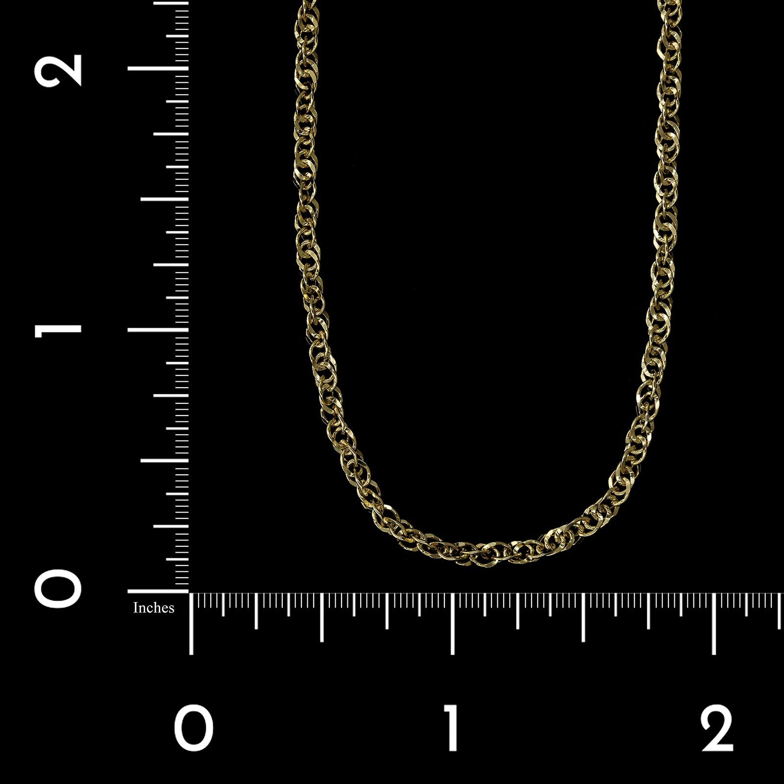 14K Yellow Gold Estate Fancy Link Chain, 14k yellow gold, Long's Jewelers