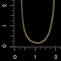 14K Yellow Gold Estate Rope Chain