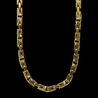18K Yellow Gold Estate Byzantine Link Chain