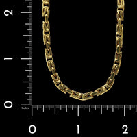 18K Yellow Gold Estate Byzantine Link Chain