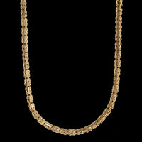 14K Yellow Gold Estate Fancy Link Chain