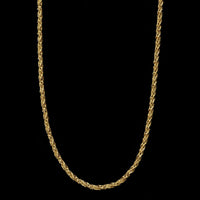 18K Yellow Gold Estate Twisted Link Chain