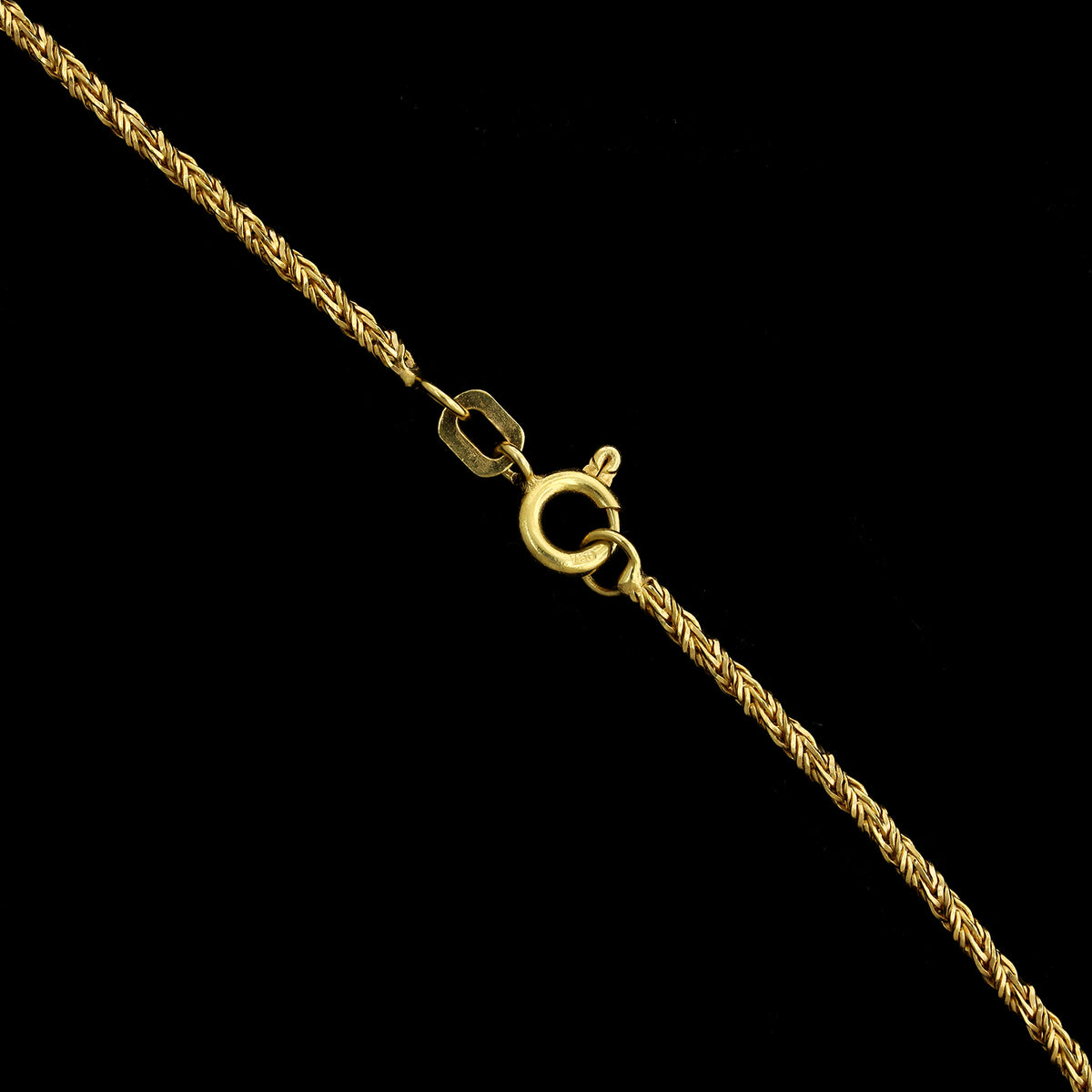 18K Yellow Gold Estate Twisted Link Chain