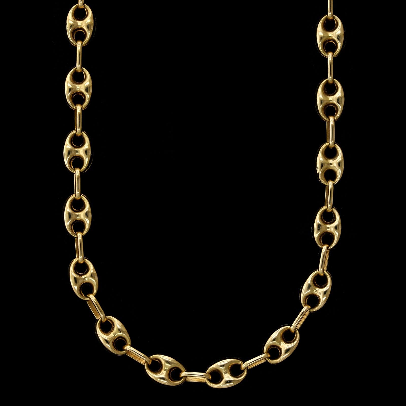 18K Yellow Gold Estate Anchor Link Chain