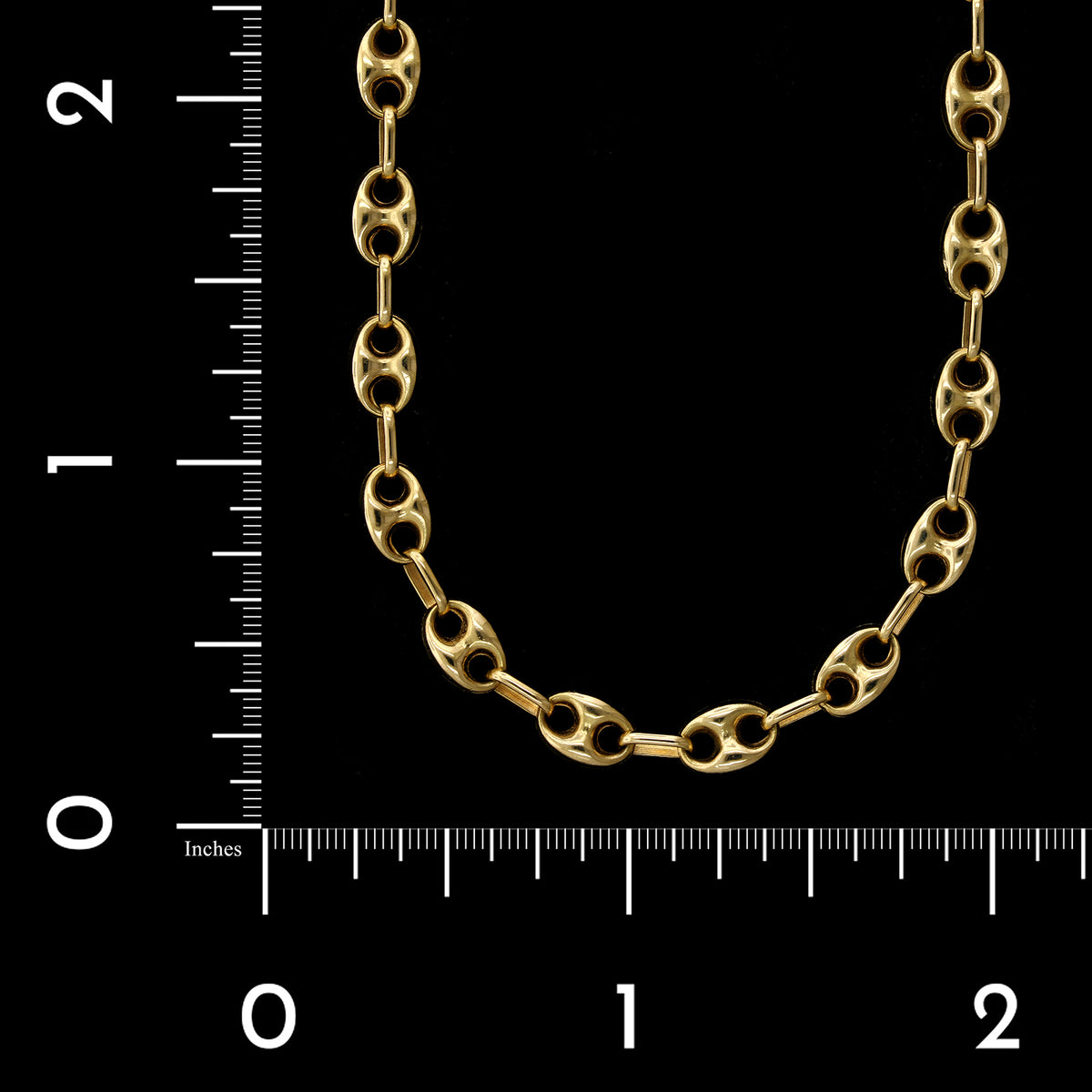 18K Yellow Gold Estate Anchor Link Chain