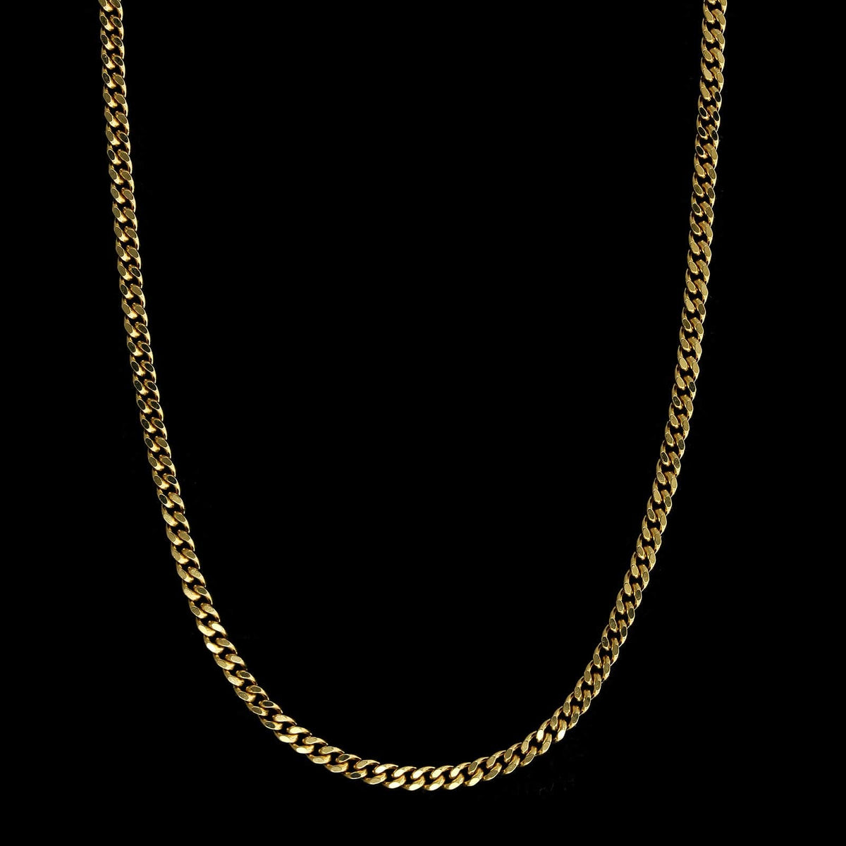18k Yellow Gold Estate Curb Link Chain