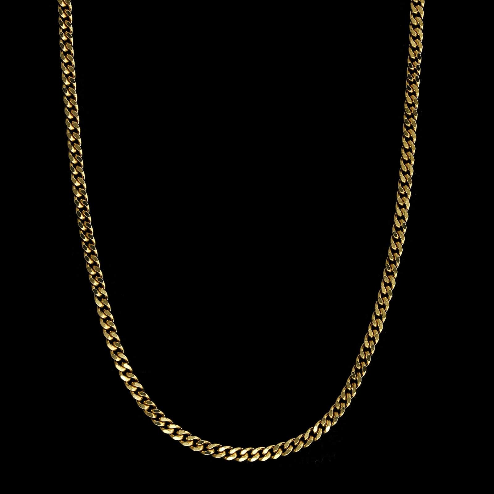 18k Yellow Gold Estate Curb Link Chain